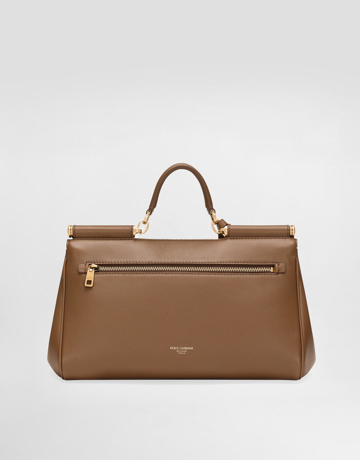 Dolce & Gabbana My Sicily handbag in plongé calfskin Brown BB7782B7321