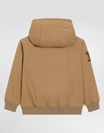 Dolce & Gabbana Canvas jacket with patches Beige L42B80FU61Z