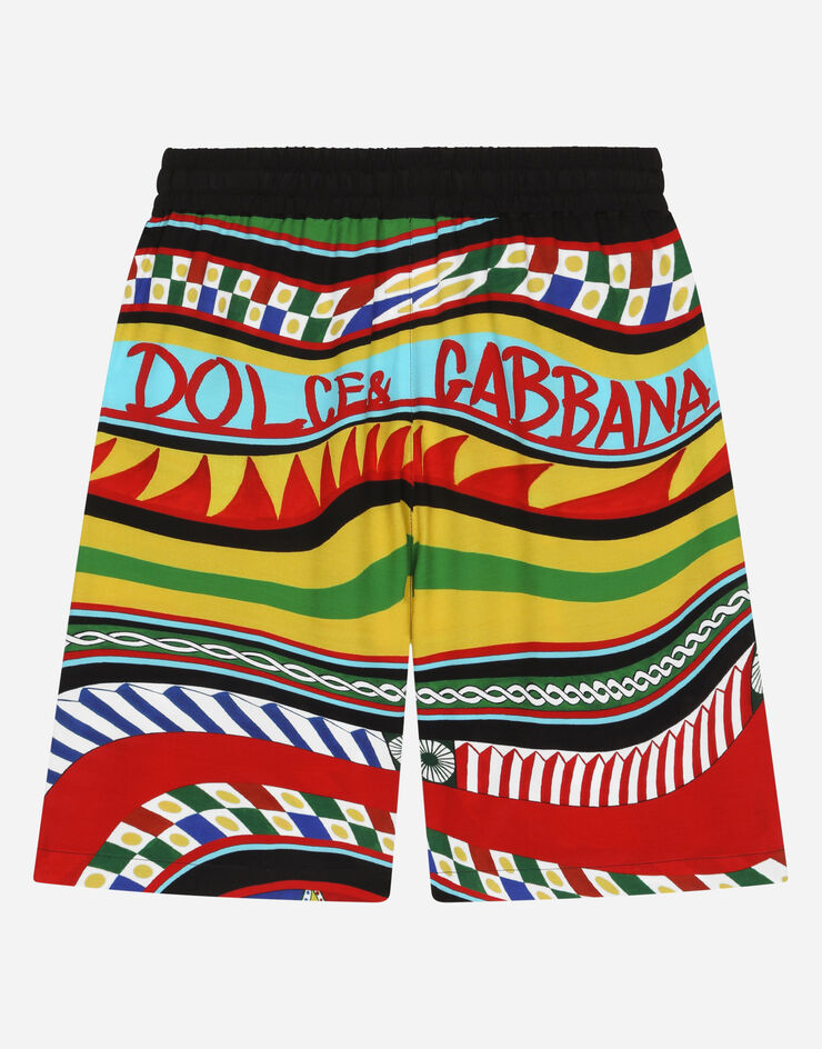 DolceGabbanaSpa Carretto-print shorts Multicolor L43Q17G7J2M
