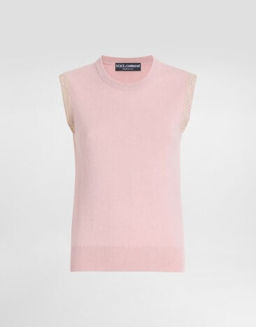 Dolce & Gabbana Cashmere tank top Pink FXT02TJBW1M