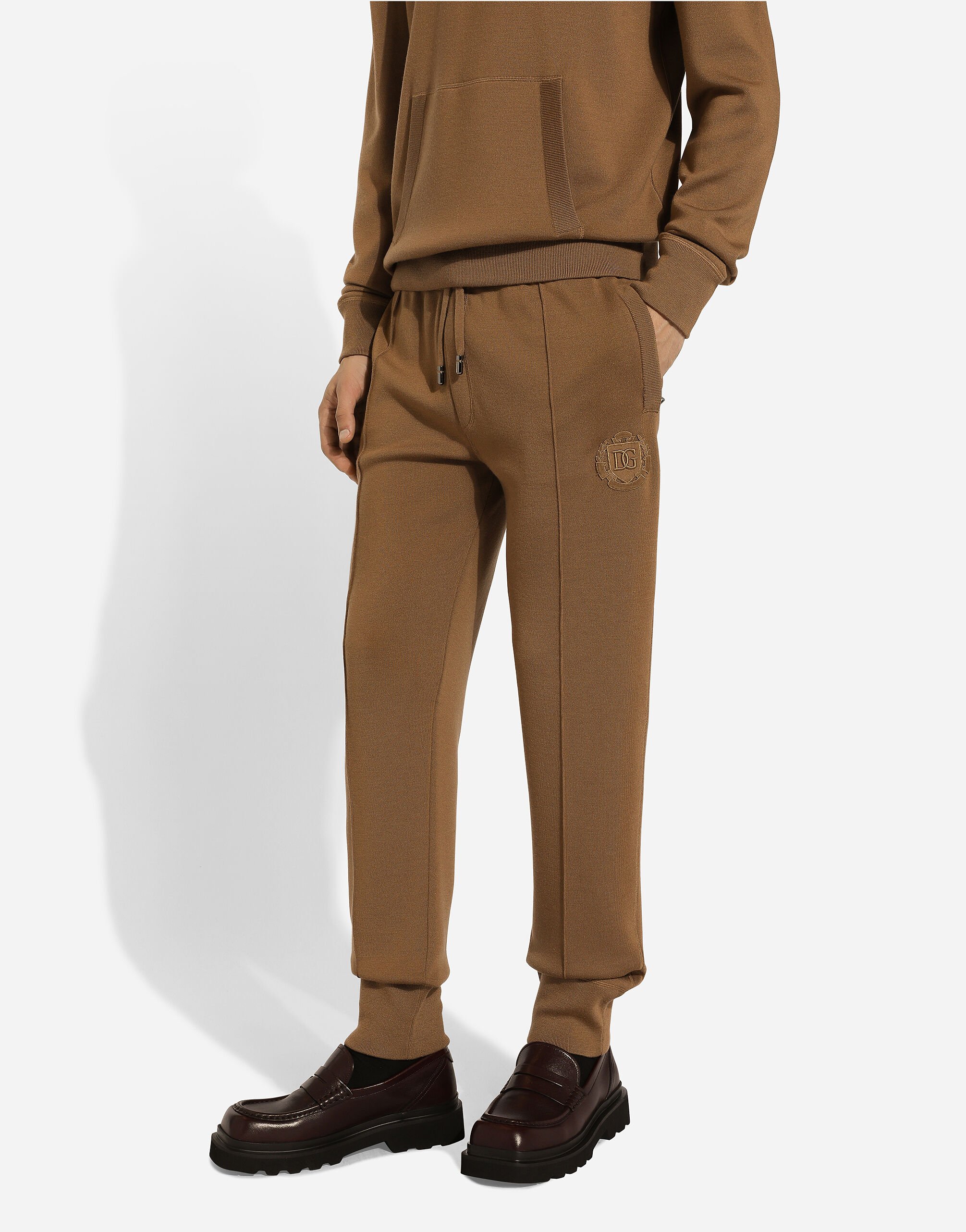 Wool jogging pants on sale
