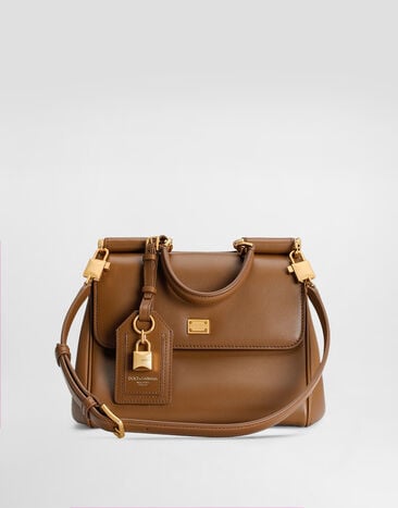 Dolce & Gabbana My Sicily plongé calfskin bag Brown BB7781B7321