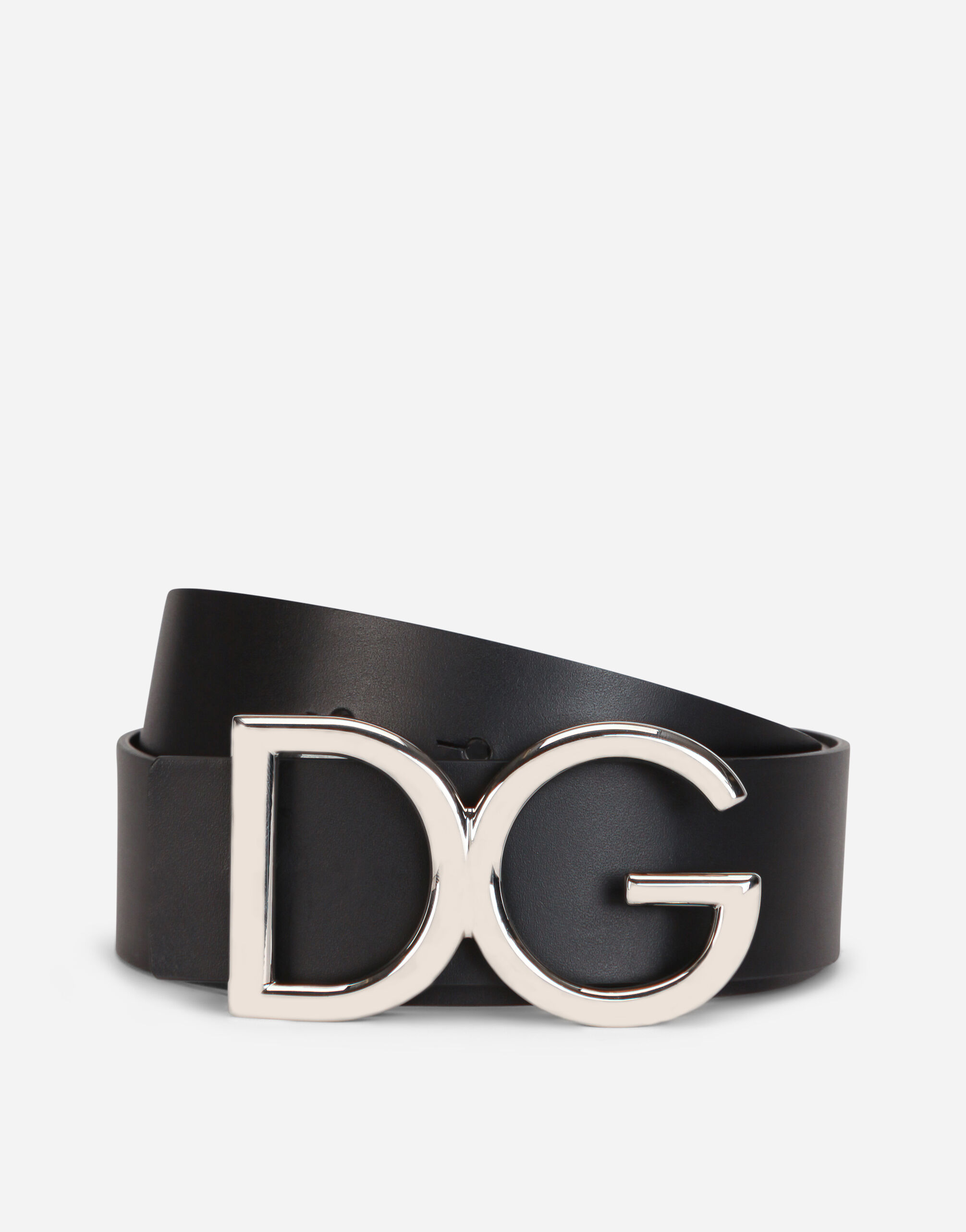 Leather belt with DG logo Dolce Gabbana
