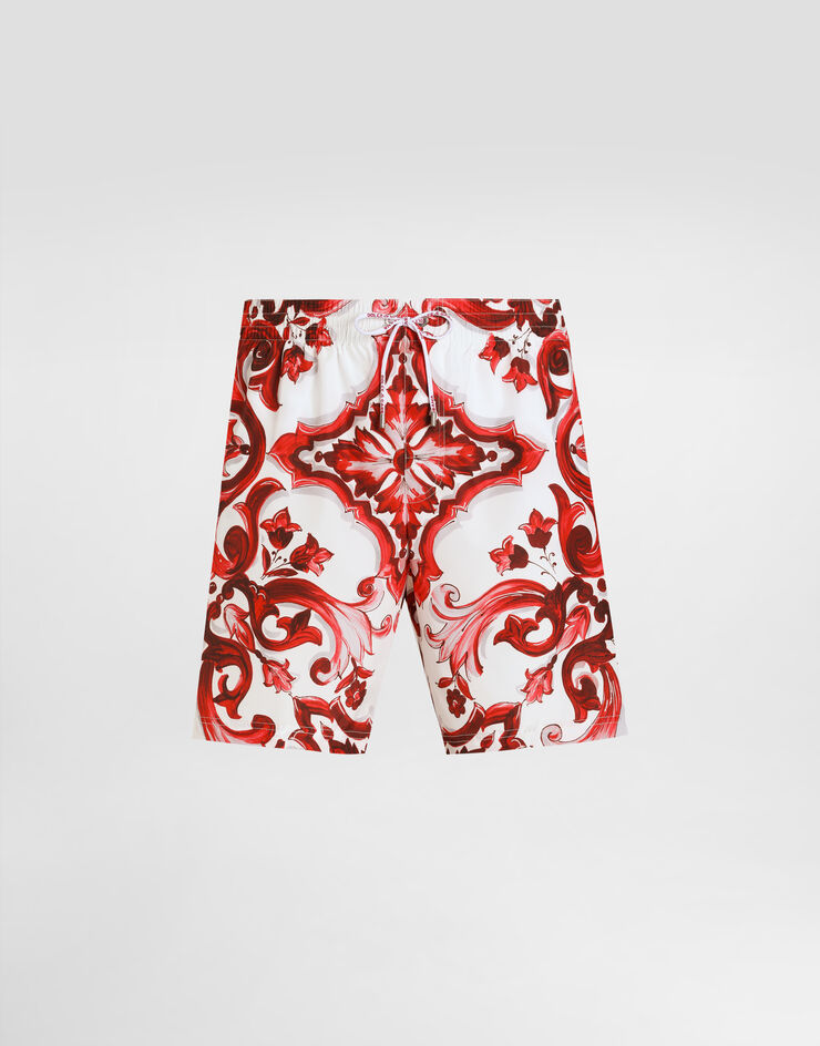 Dolce & Gabbana Majolica-print medium boxer shorts Multicolor M4A13TFSSLN