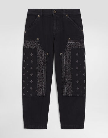 Dolce & Gabbana Canvas trousers Multicolor L44P24LY112