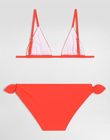 Dolce & Gabbana Two-piece swimsuit in jersey Orange L5J879ON0GN