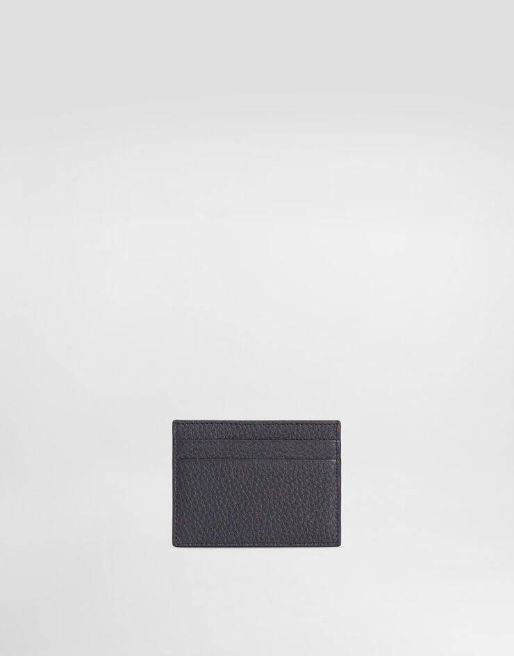 Dolce & Gabbana Calfskin card holder with logo Dolce & Gabbana Calfskin card holder with logo Blue BP0330A0370
