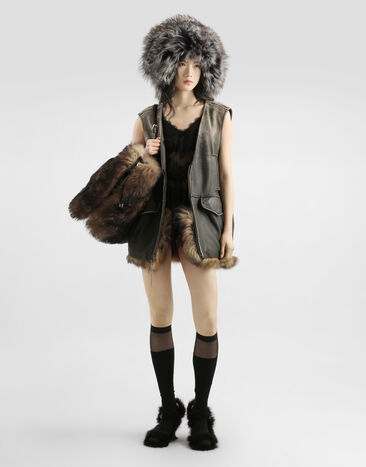 Dolce & Gabbana Vintage leather vest Multicolor F792MLGDDEQ