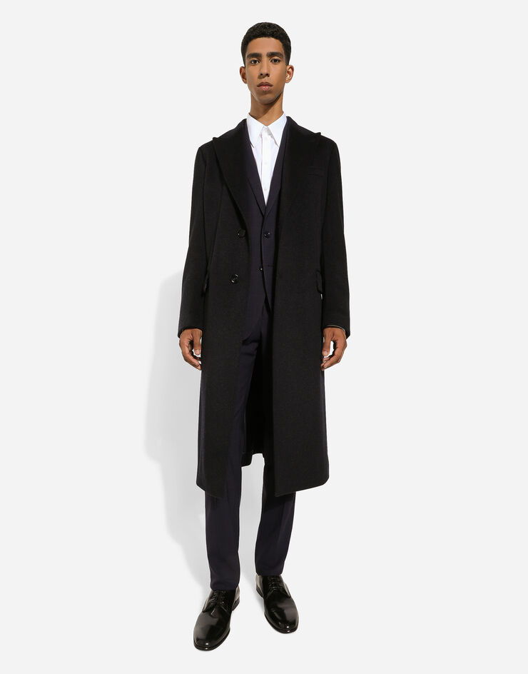 Dolce & Gabbana Cappotto monopetto in cashmere Grigio G042YZFU2D1
