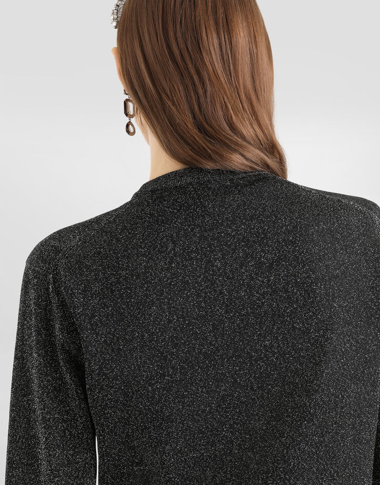 Dolce & Gabbana Metallic viscose cardigan Multicolor FXVCXTJGMCE