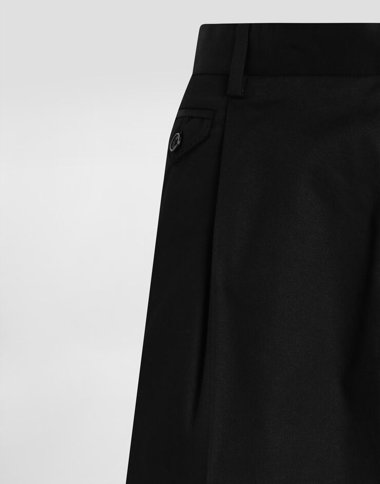 Dolce & Gabbana Cotton gabardine trousers Black GW0MAZFUFNV