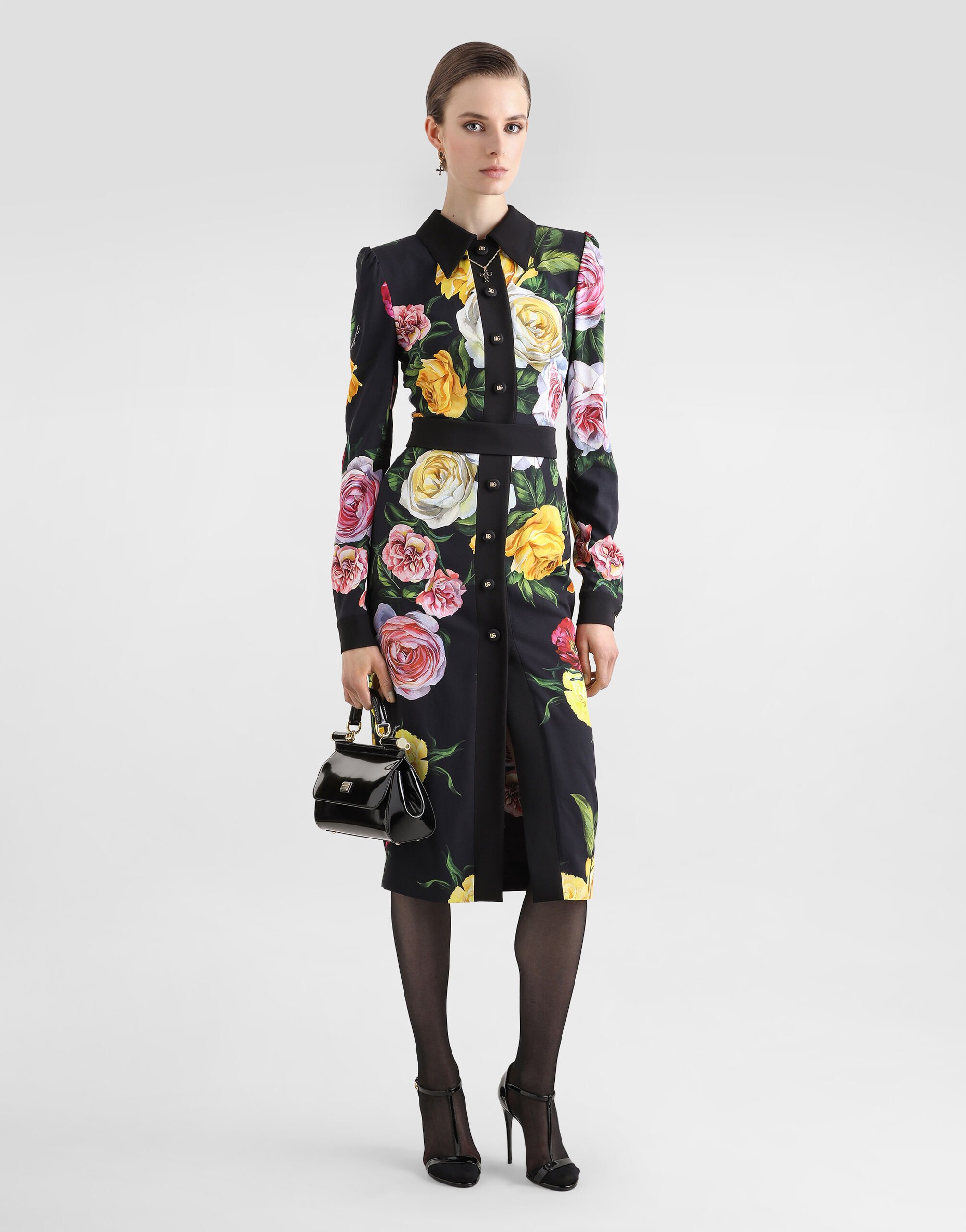 D&G☆DOLCE&GABBANA【I❤D&G】Girlプリント☆膝丈スカート♡