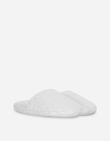 Dolce & Gabbana Jacquard Cotton Terry Slippers Multicolor TCF014TCAGM
