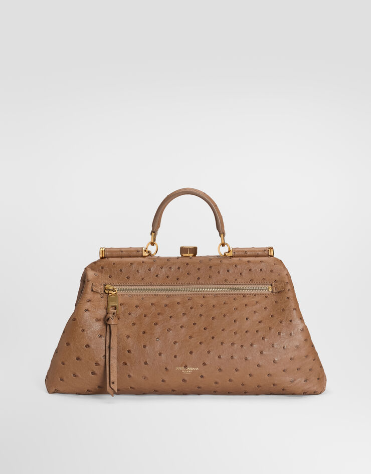 Dolce & Gabbana حقيبة يد Grandma كبيرة من جلد نعامة Dolce & Gabbana حقيبة يد Grandma كبيرة من جلد نعامة متعدد الألوان BB7992B8G31