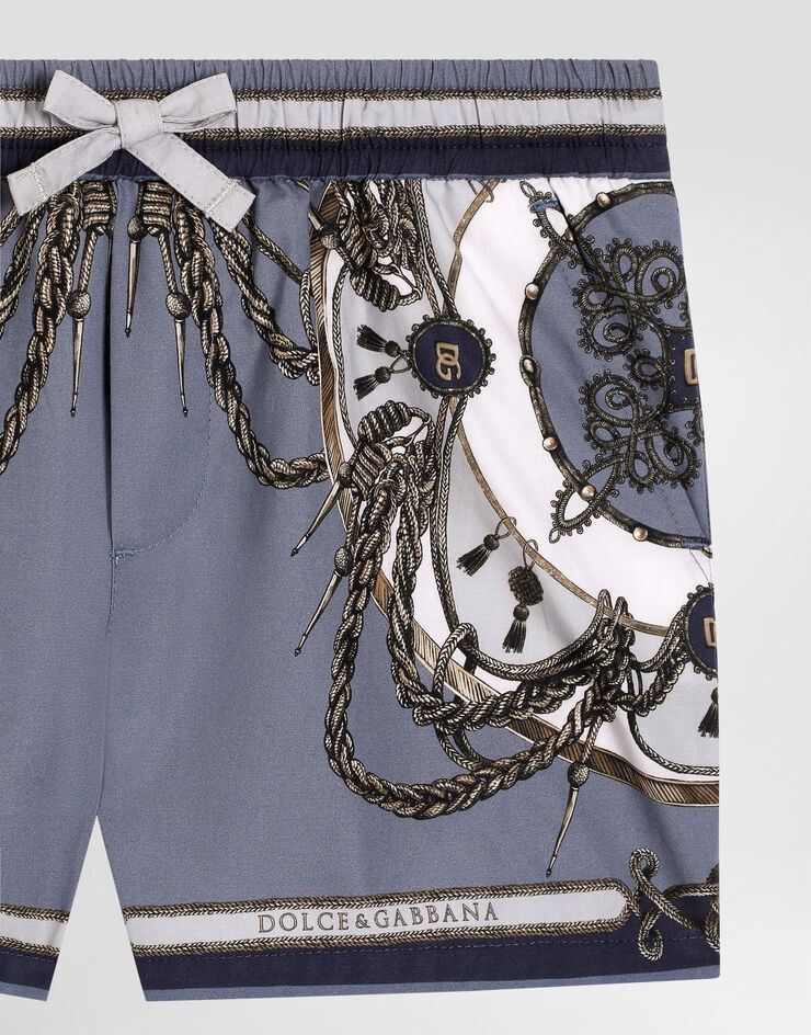 Dolce & Gabbana Cargo-print poplin bermuda shorts Dolce & Gabbana Cargo-print poplin bermuda shorts Multicolor L14Q07FI5NQ