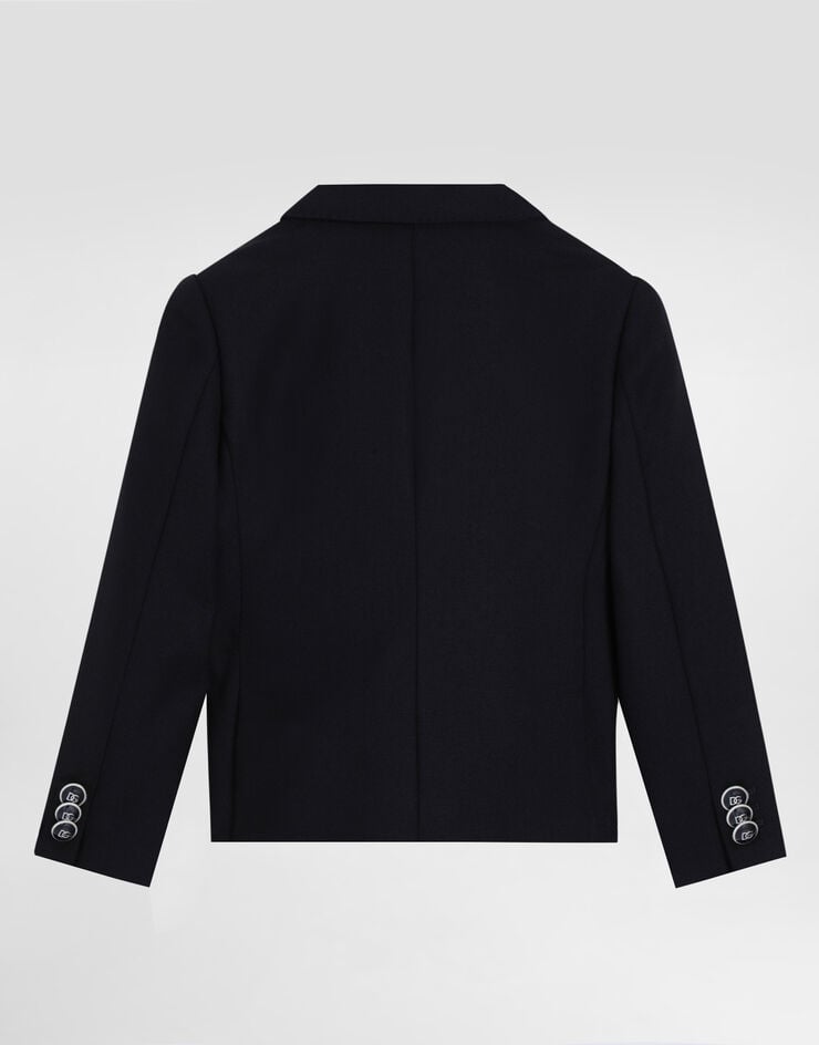 Dolce & Gabbana Single-breasted jacket in canvas Blue L51J83FU28G
