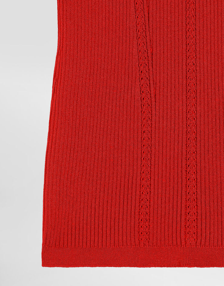 Dolce & Gabbana توب تانك من تريكو Red FXTA3TJAIR5