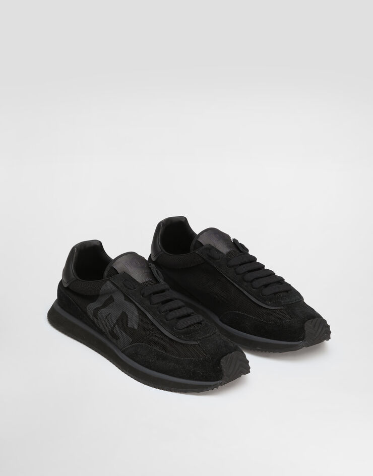 Dolce & Gabbana DG CUSHION ミックスマテリアル スニーカー Black CS2288A5355
