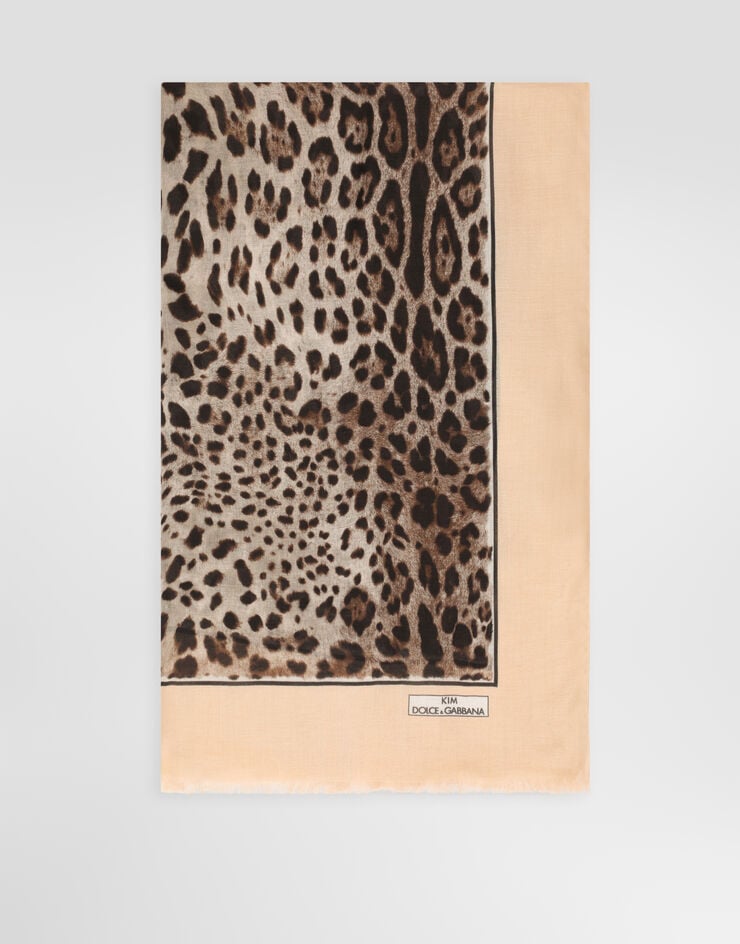 Dolce & Gabbana Leopard-print cashmere and modal scarf (135 x 200) Dolce & Gabbana Leopard-print cashmere and modal scarf (135 x 200) Animal Print FS184AGDBQH