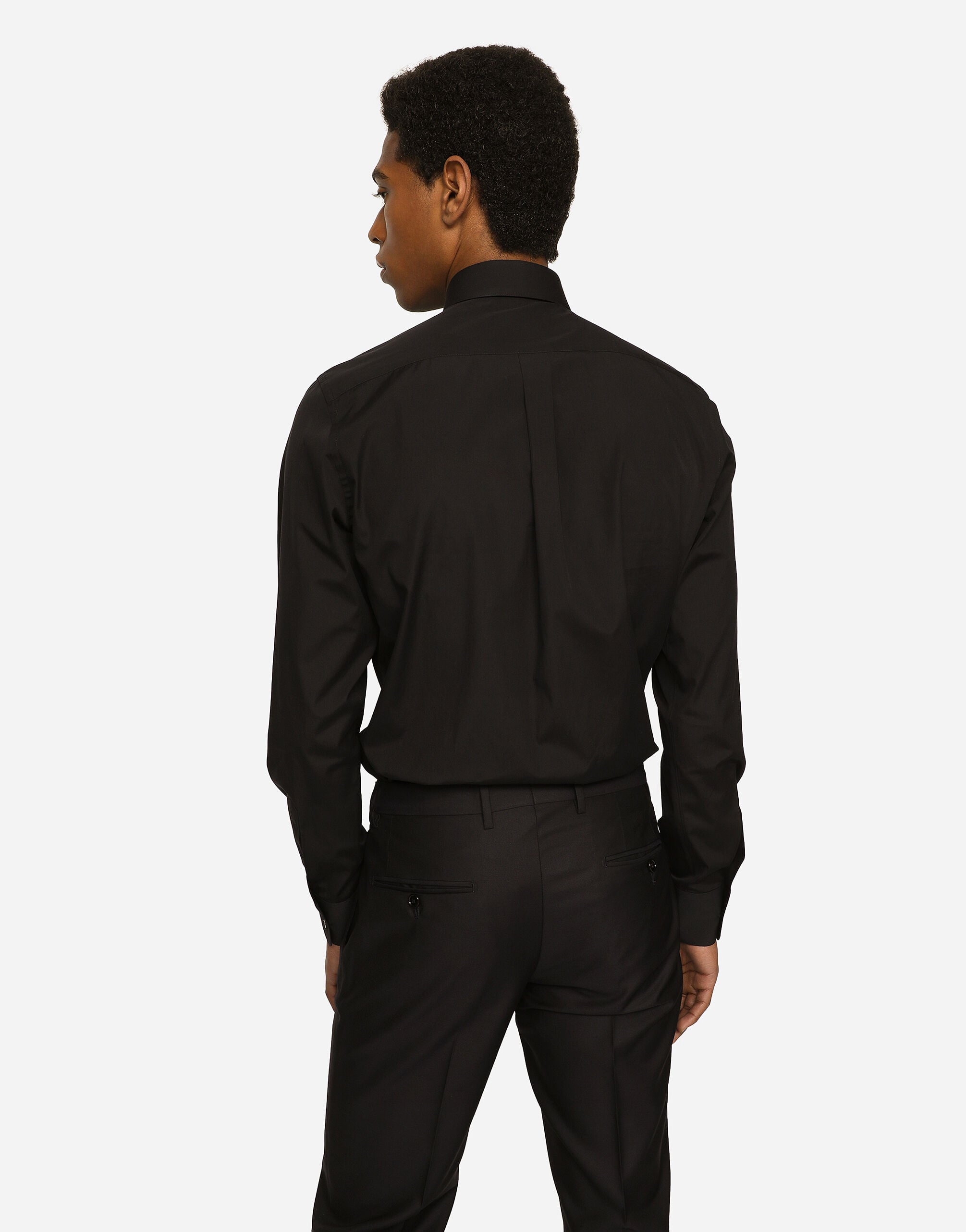 Stretch poplin Gold-fit shirt - thumbnail 8