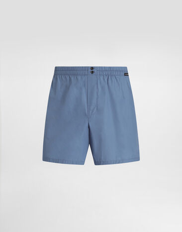 Dolce & Gabbana Cotton poplin boxer shorts Azure M3A12TON0ED