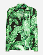 Dolce & Gabbana Banana-tree-print silk shirt Print G5KB4TIS1SF