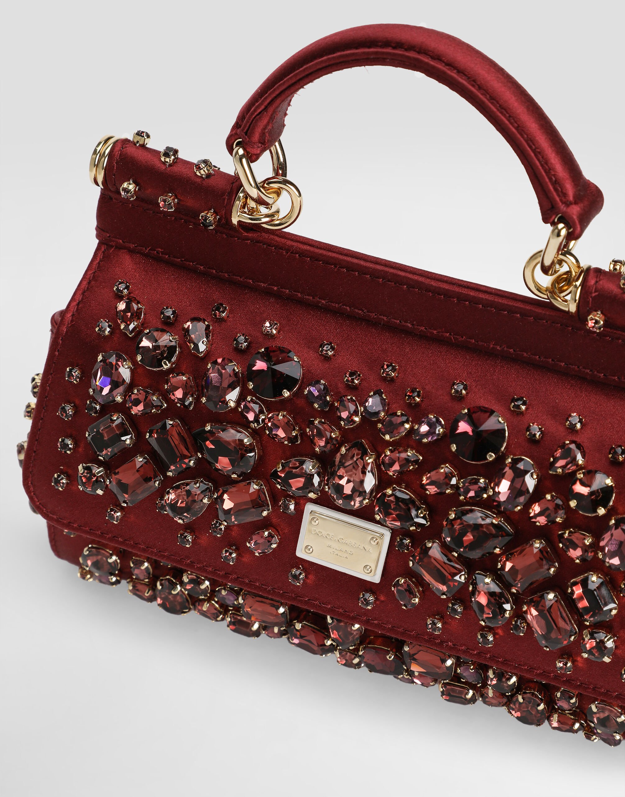 Redのウィメンズ SICILY スモール ハンドバッグ | Dolce&Gabbana® Redのウィメンズ SICILY スモール ハンドバッグ | Dolce&Gabbana®