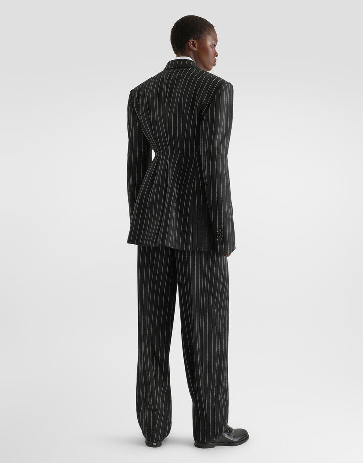 Dolce & Gabbana Single-breasted pinstripe virgin wool jacket Dolce & Gabbana Single-breasted pinstripe virgin wool jacket Multicolor F2JCMTFR22V