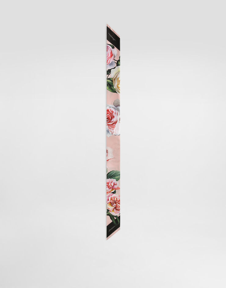Dolce & Gabbana Bandeau 6 x 100 en sergé à imprimé pivoines et roses Imprimé FS215AGDCUN
