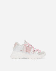 Dolce & Gabbana Mixed-material Airmaster sneakers Pink D11155A1328