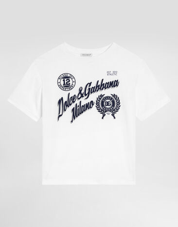 Dolce & Gabbana T-shirt with DG print White L4JTHVG7PGQ