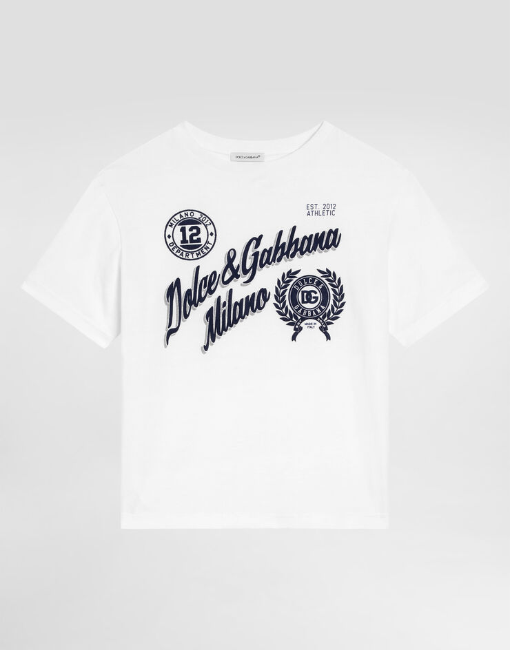 Dolce & Gabbana T-shirt with DG print White L4JTHVG7PGQ