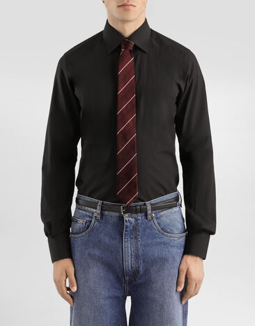 Dolce & Gabbana Striped jacquard tie Multicolor GT149EG0JRY