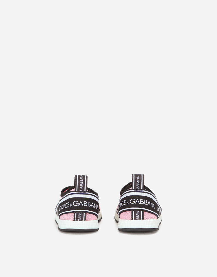 Dolce & Gabbana Sneakers slip on Sorrento logo tape Rosa DN0105AH677