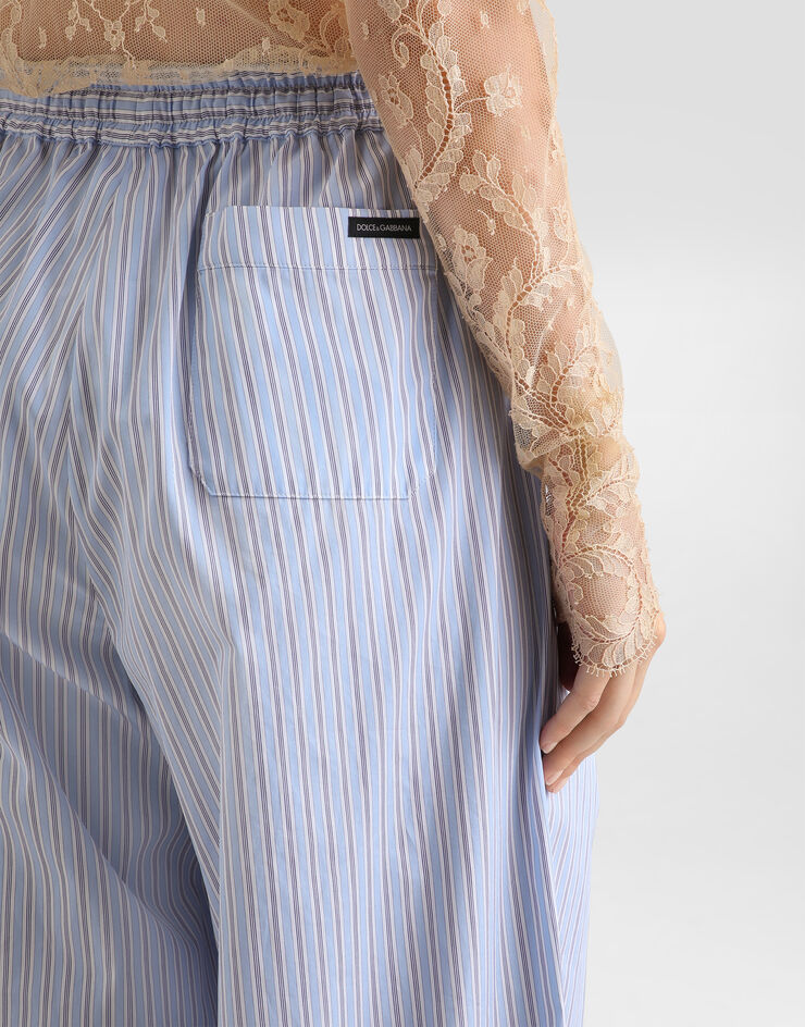 Dolce & Gabbana Striped poplin trousers Multicolor FTDLETFR510