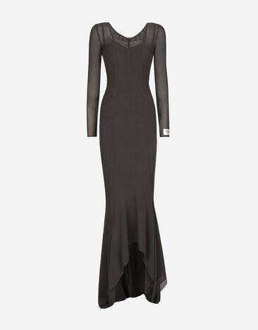 Dolce & Gabbana KIM DOLCE&GABBANA Long georgette dress Multicolor F6BFBTFUAA1