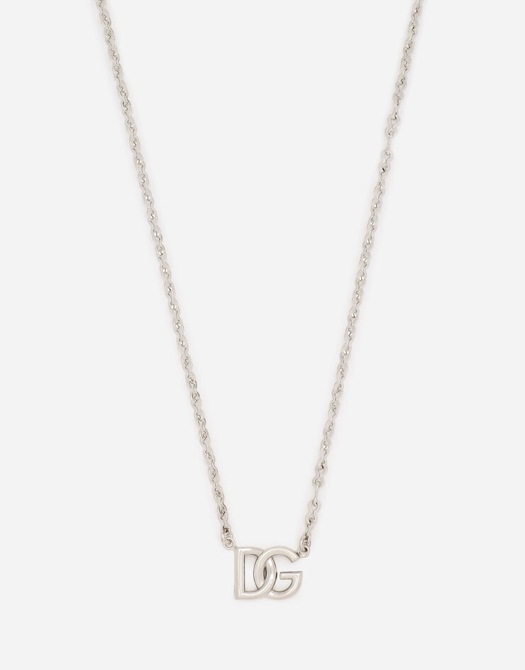 Dolce & Gabbana Link choker with DG logo Silver WNN5W3W1111