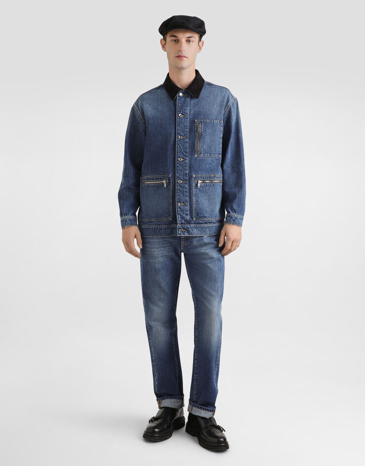 Dolce & Gabbana Oversized denim jacket Multicolor G9BSHDG8NO4