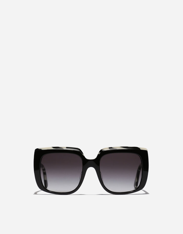 Dolce & Gabbana New print sunglasses Schwarz auf Zebramuster VG441AVP28G