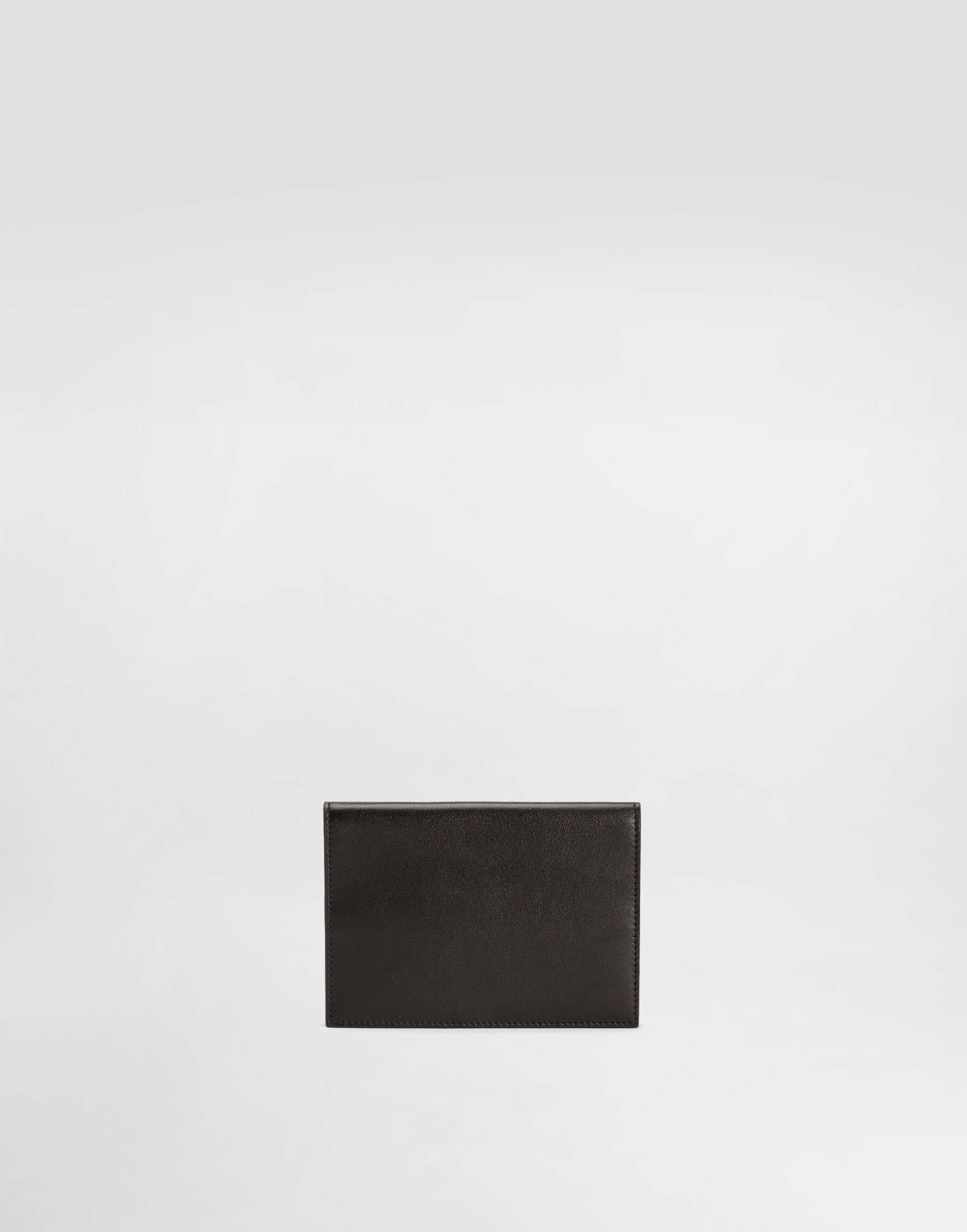 【関税＆送料込み】Dolce & Gabbana Logo Passport Holder Coated jacquard passport holder in Multicolor for Men