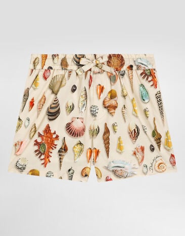 Dolce & Gabbana Shell-print poplin bermuda shorts Multicolor L13Q46HS5TT