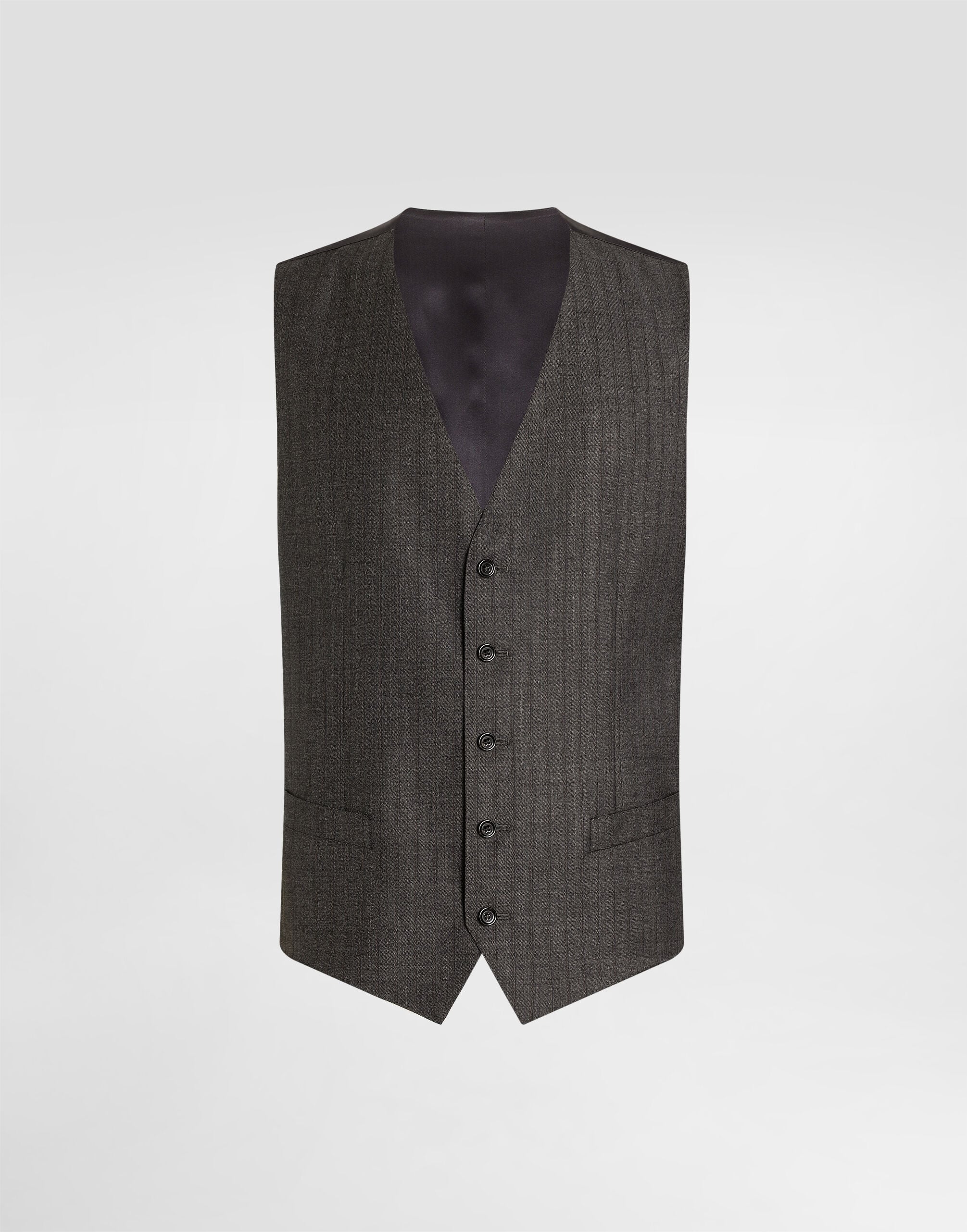 Pinstripe wool vest
