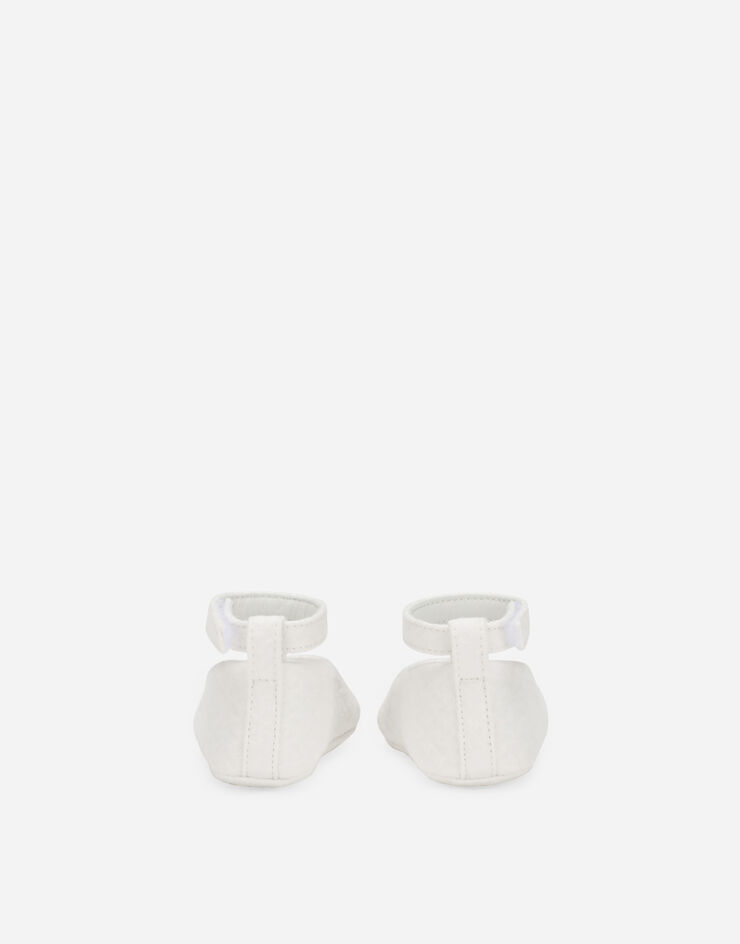 Dolce & Gabbana Cotton jacquard newborn ballet flats White DK0065AL350