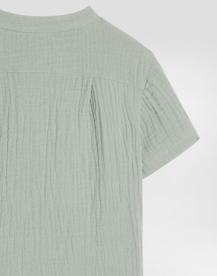 Dolce & Gabbana Cotton gauze shirt Dolce & Gabbana Cotton gauze shirt Green L14S80FU5YU