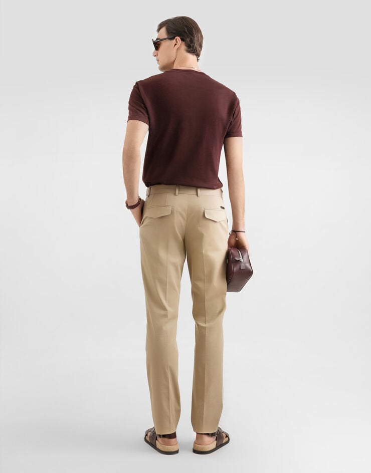 Dolce & Gabbana Cotton t-shirt with embroidery Multicolor G8RA2ZG7PZE