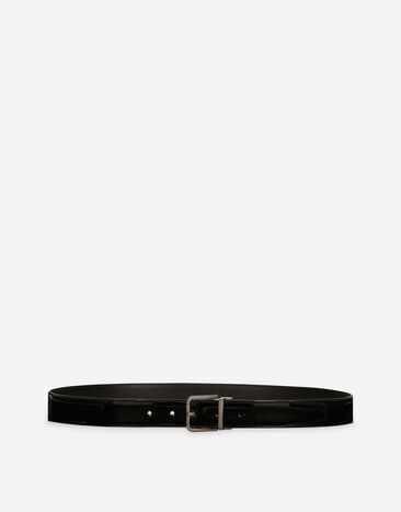 Dolce & Gabbana Cinturón de piel de becerro acharolada Plateado BC4804AO730