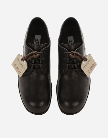 Dolce&Gabbana Leather Derby Shoes Black A10796AO018