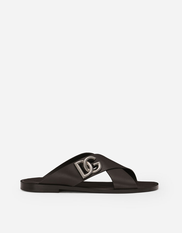 Dolce & Gabbana Sandalette aus Kalbsleder Braun A80440AO602