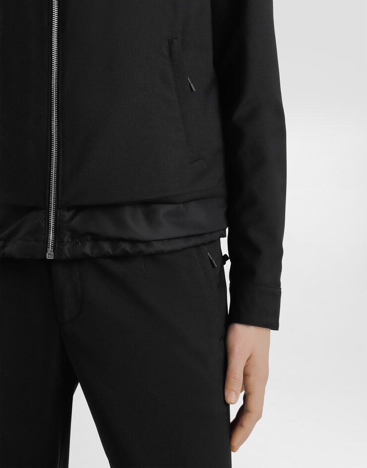 Dolce & Gabbana Wool canvas jacket Black G9BQZTFURK8