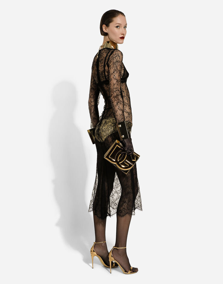Dolce & Gabbana حقيبة كروس بودي DG Logo ذهبي BB7287AY828